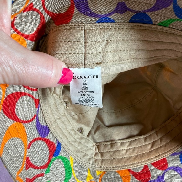 Coach Multicolor Patterned Bucket Hat - Picture 2 of 4